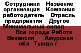 Сотрудники › Название организации ­ Компания-работодатель › Отрасль предприятия ­ Другое › Минимальный оклад ­ 40 000 - Все города Работа » Вакансии   . Амурская обл.,Тында г.